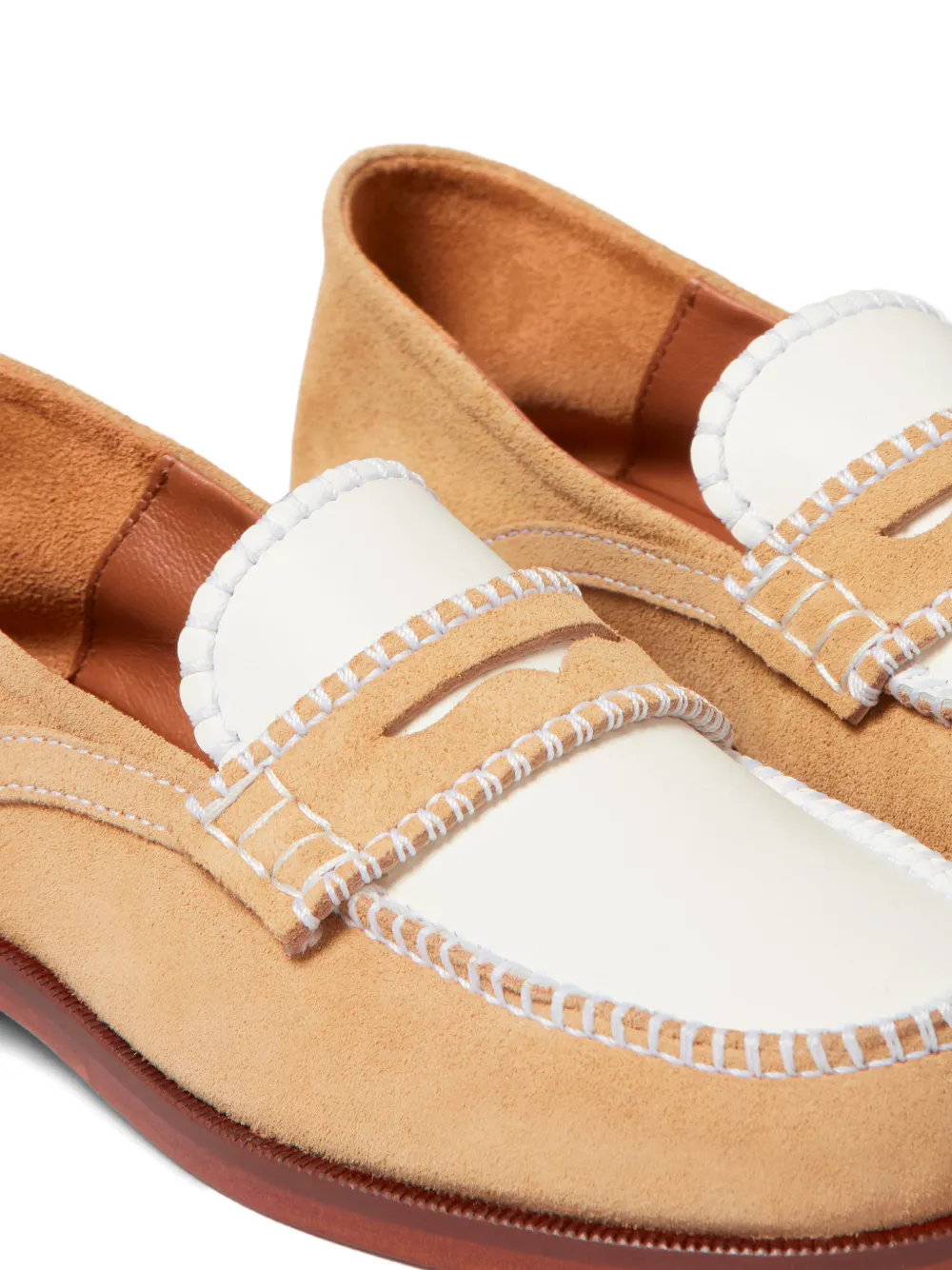 Claudie Pierlot Loafers met ronde neus Beige