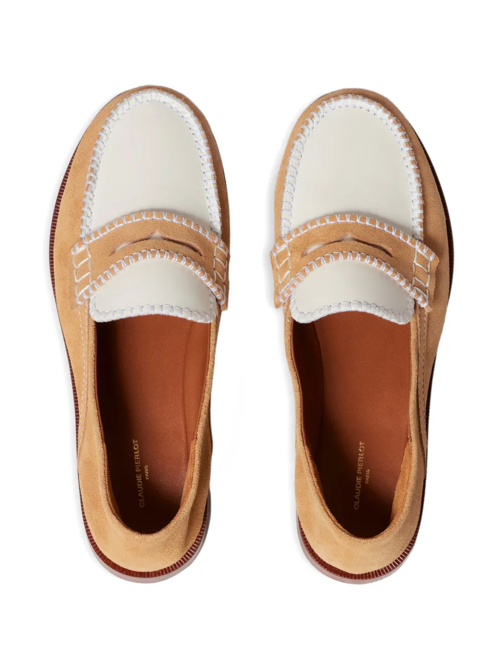 Claudie Pierlot Loafers met ronde neus Beige