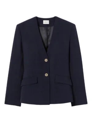 美品CLAUDIE PIERLOT ネイビージャケットFR34