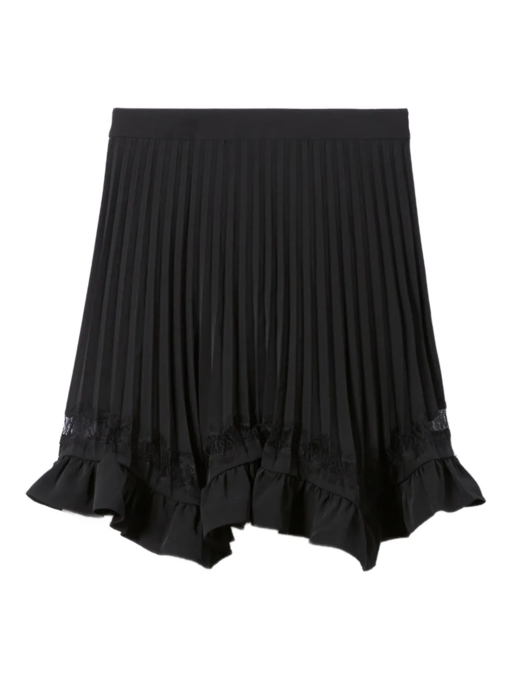 Claudie Pierlot pleated A-line short skirt - Nero