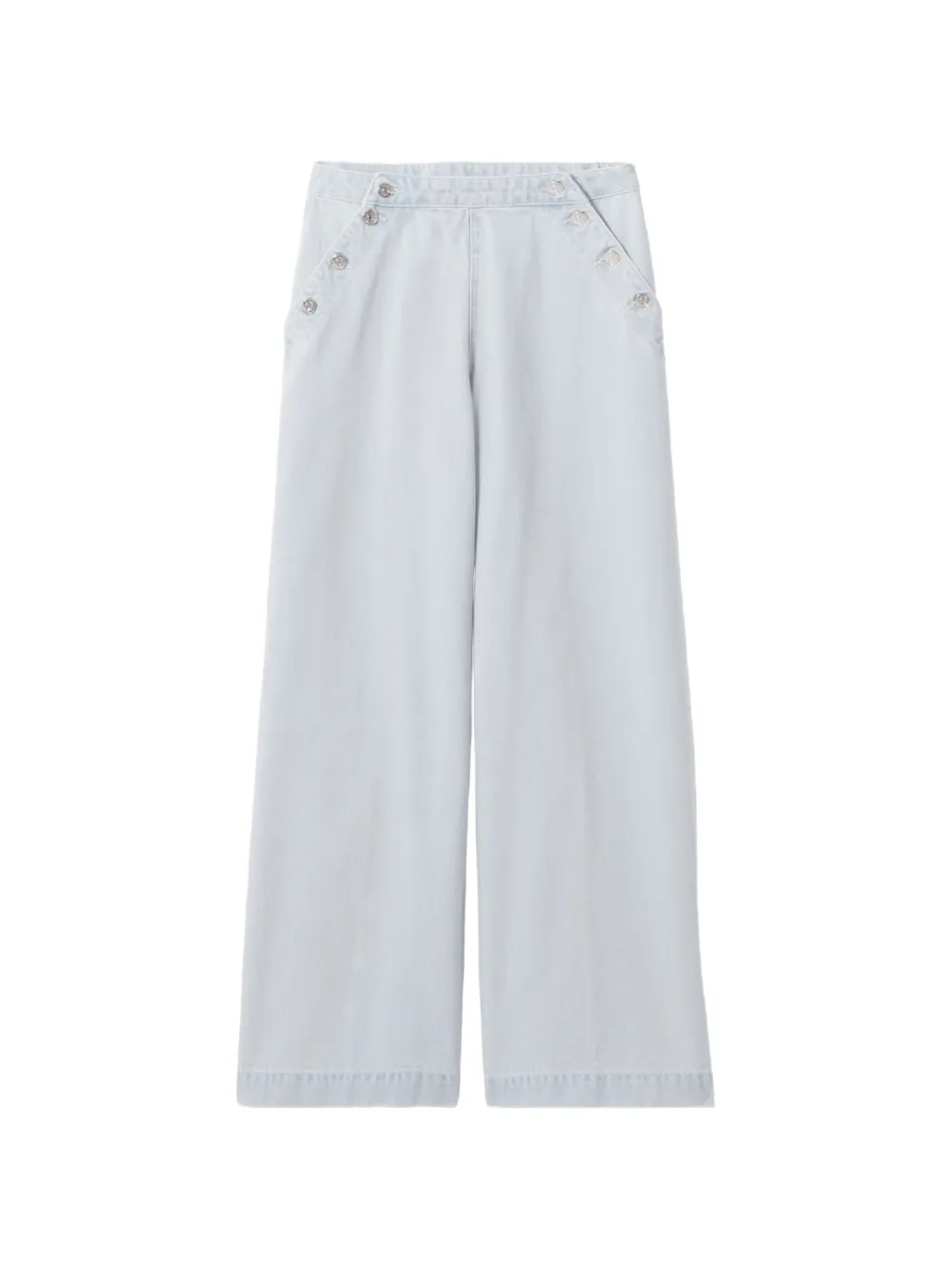 Claudie Pierlot buttoned wide-leg jeans - Blu