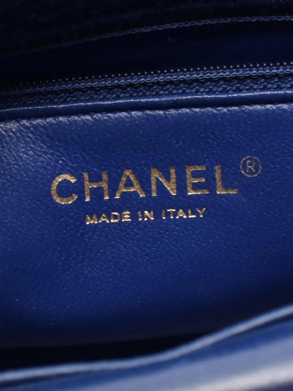 Pre-owned Chanel 2014-2015 Small Jersey Diana Flap Crossbody Bag In Blue