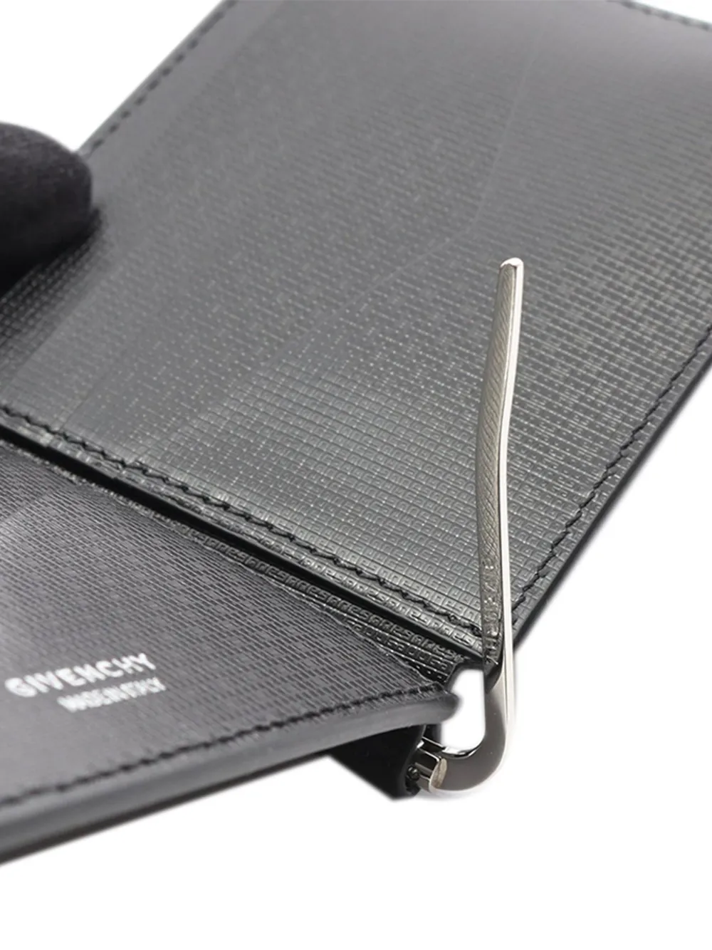 Pre-owned Givenchy 2010-2025 Leather 4g Bifold Card Holder Small Wallets In Black