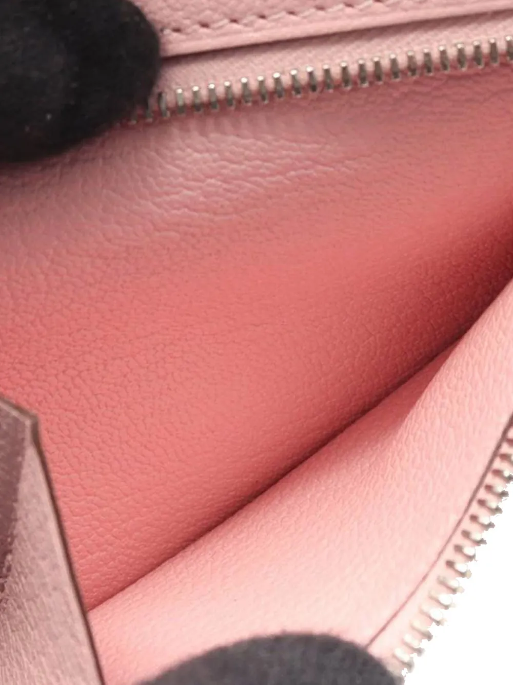 HERMES Pre-owned 2019 Epsom Bearn Compact Wallet Small Wallets In Pink