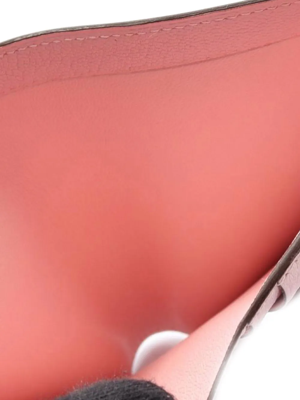 HERMES Pre-owned 2019 Epsom Bearn Compact Wallet Small Wallets In Pink