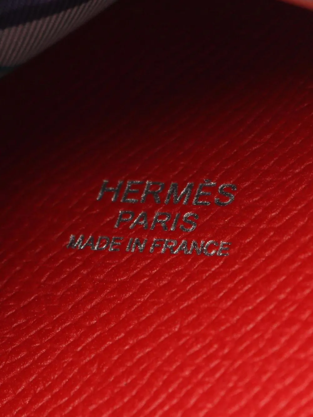 Pre-owned Hermes 2016 Epsom Silk Sac Musardine Bucket Bag In Red