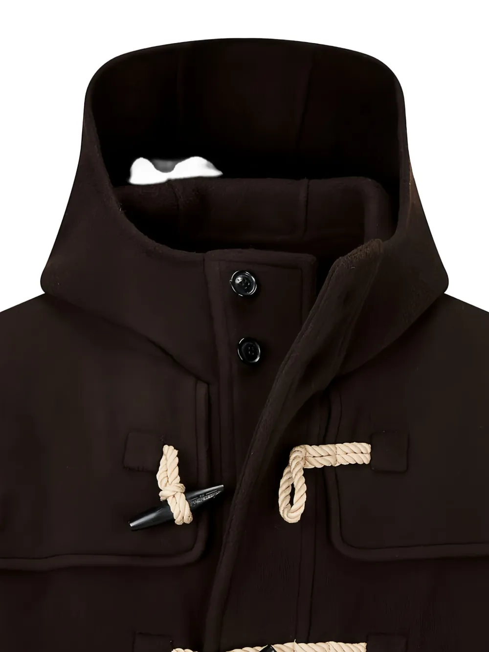 Man On The Boon. Double-faced Duffle Coat In Multi