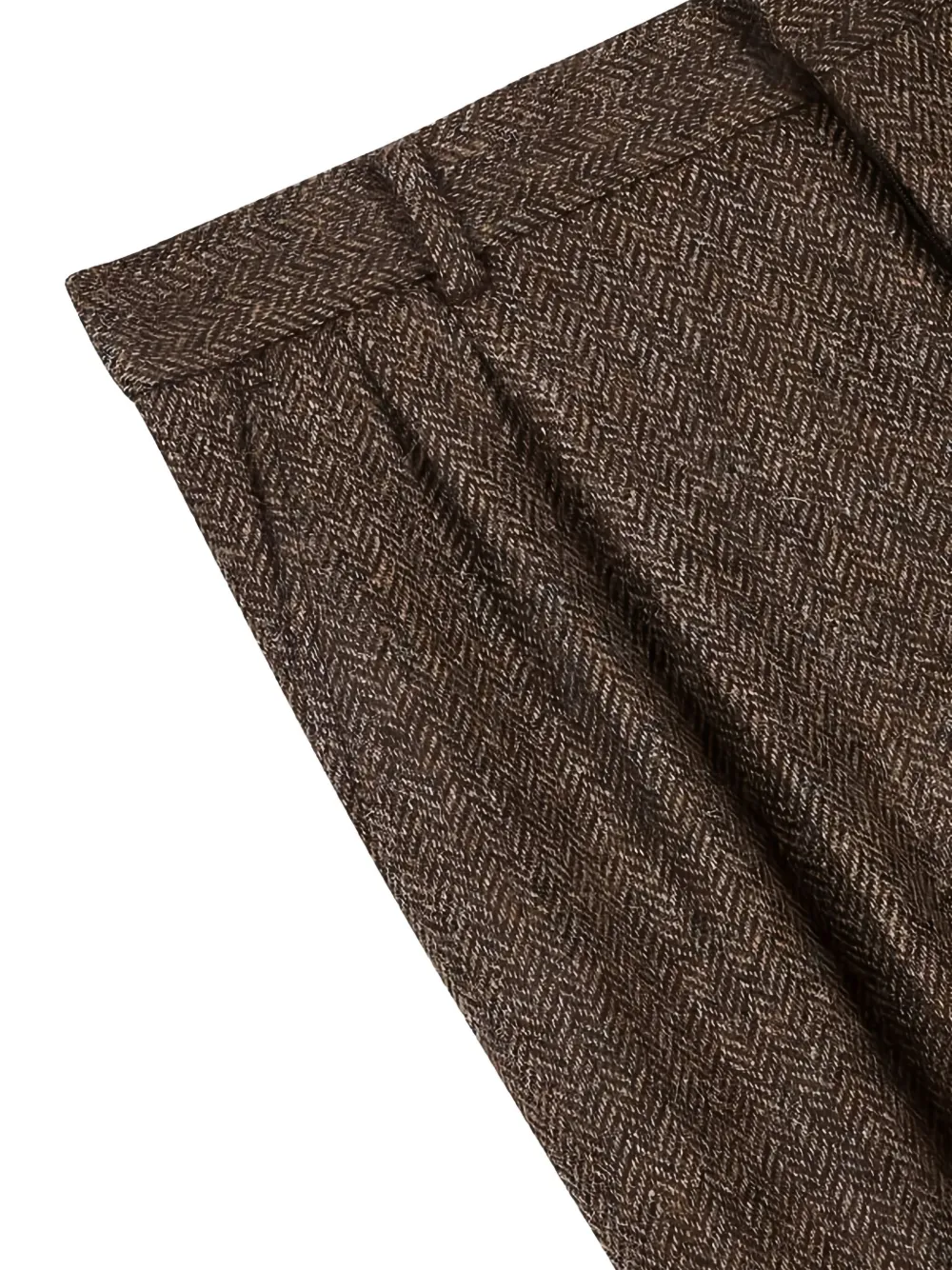 Man On The Boon. Pleated Trousers In Brown