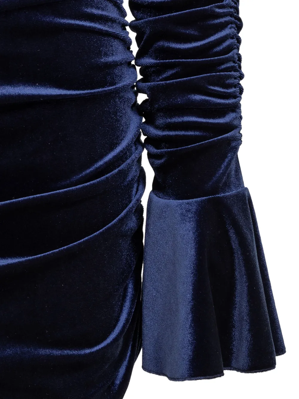 Actualee Cut-out Ruched Dress In Blue