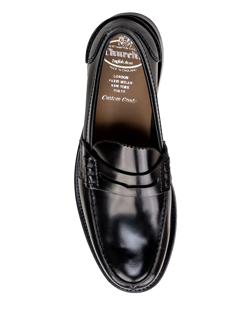 Church's Mocassino leren loafers Zwart