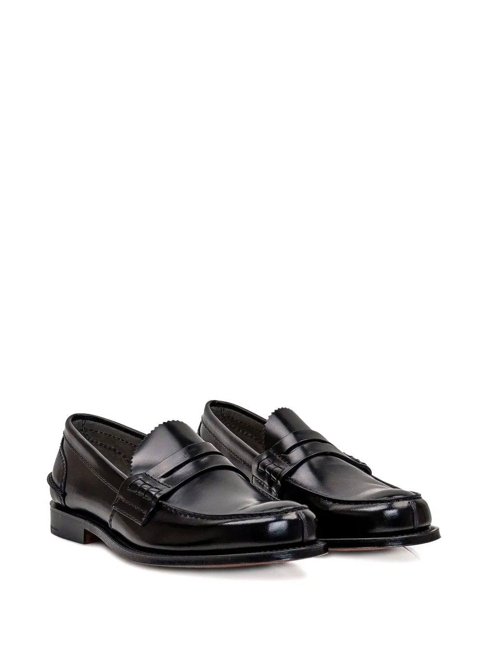 Church's Mocassino leren loafers Zwart