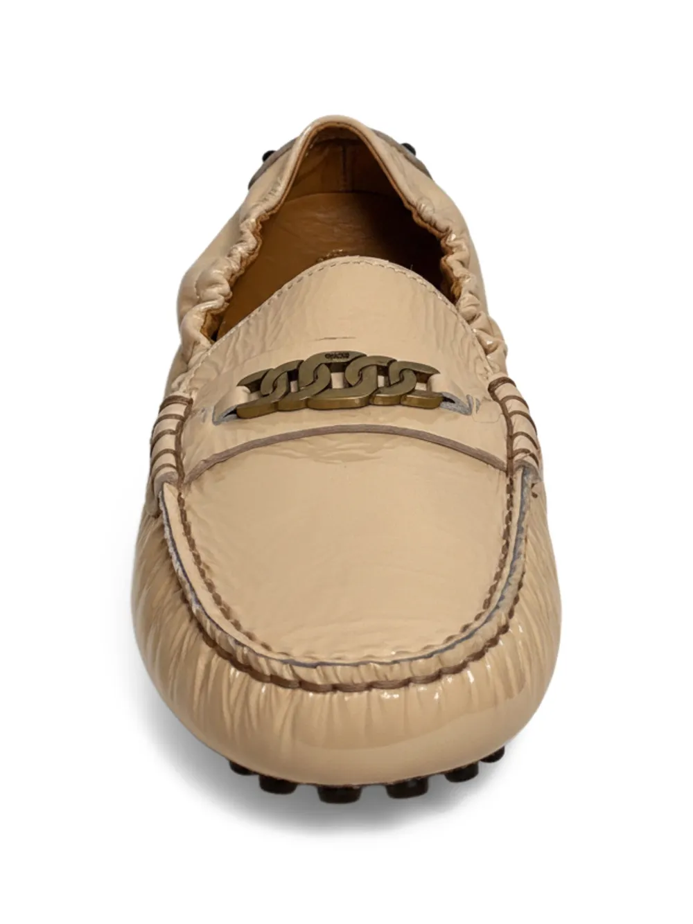 Tod's chain-detail loafers - Beige