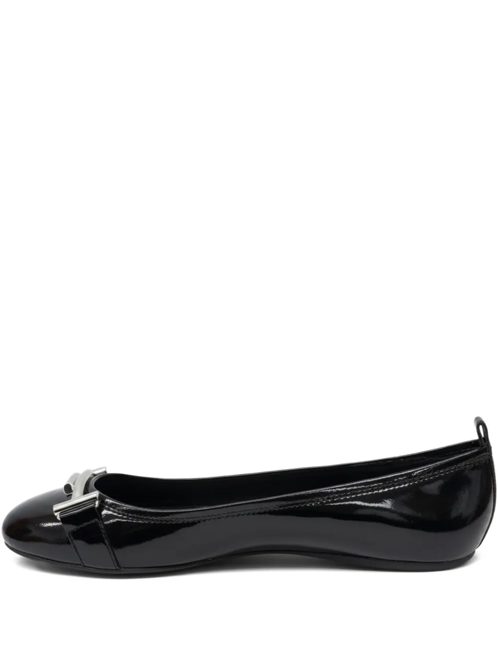 Tod's metal-bar ballet flats - Nero