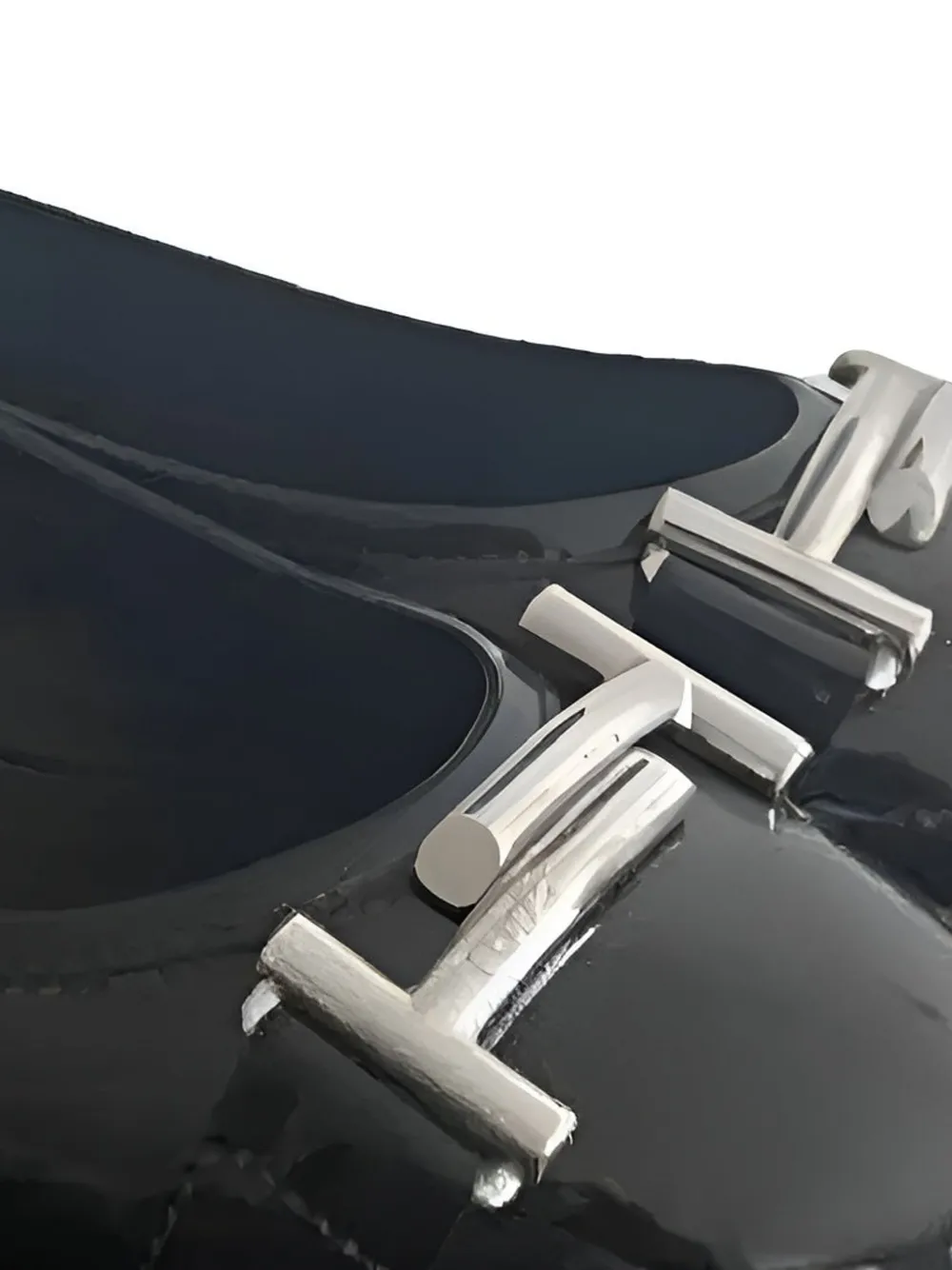 Tod's patent-leather ballerina flats Zwart