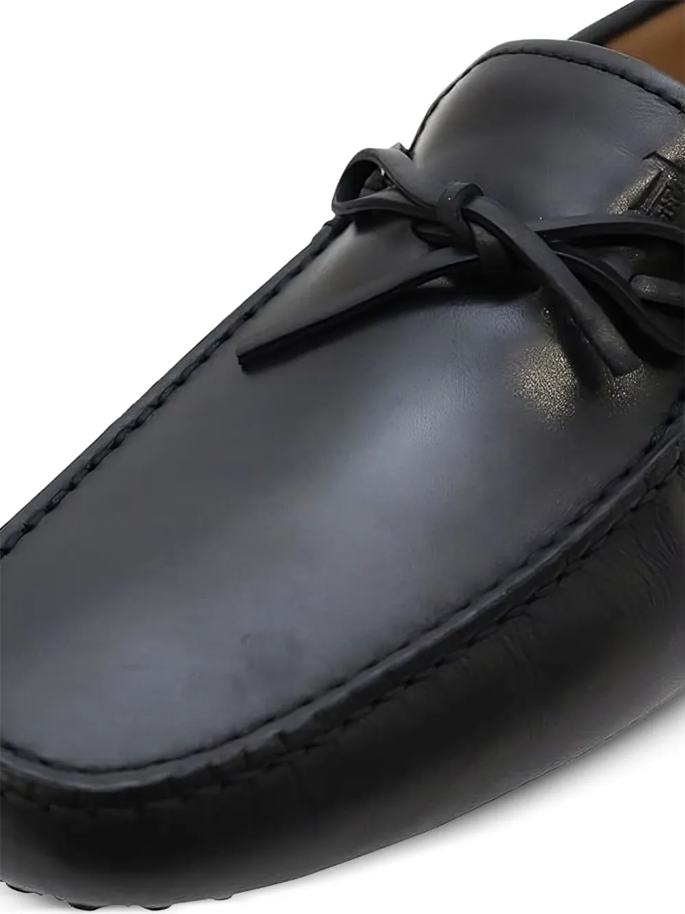 Tod's Leren bootschoenen met striksluiting Zwart