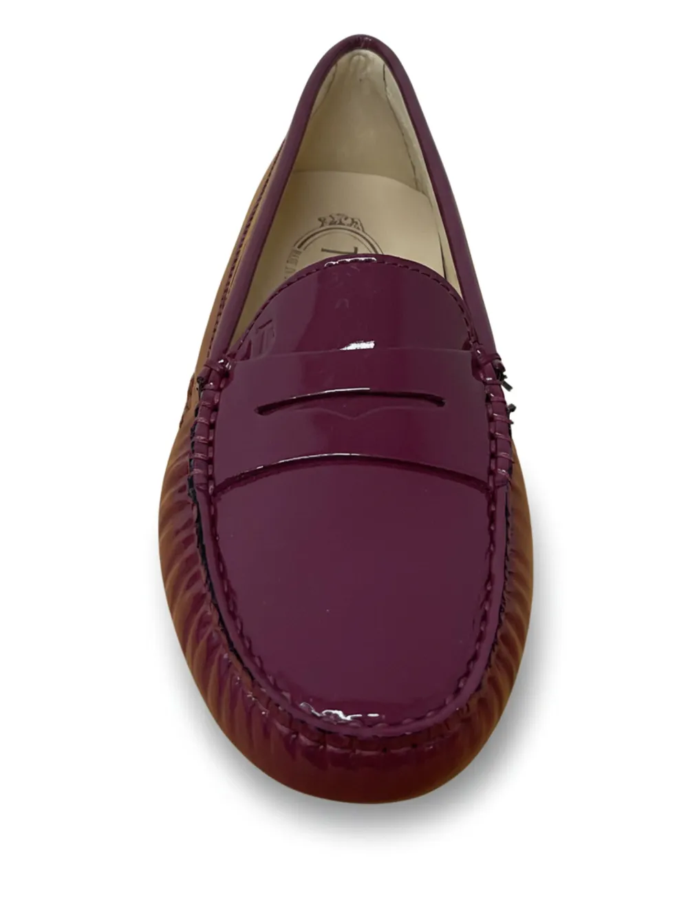 Tod's Penny-detail Gommini Loafers In Purple