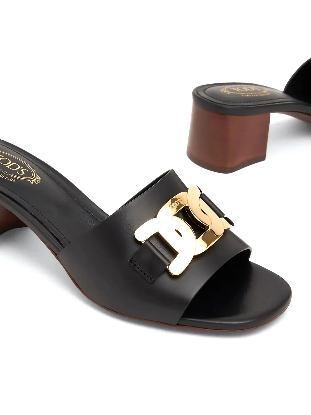 Tod's 55 mm Kate leren sandalen Zwart