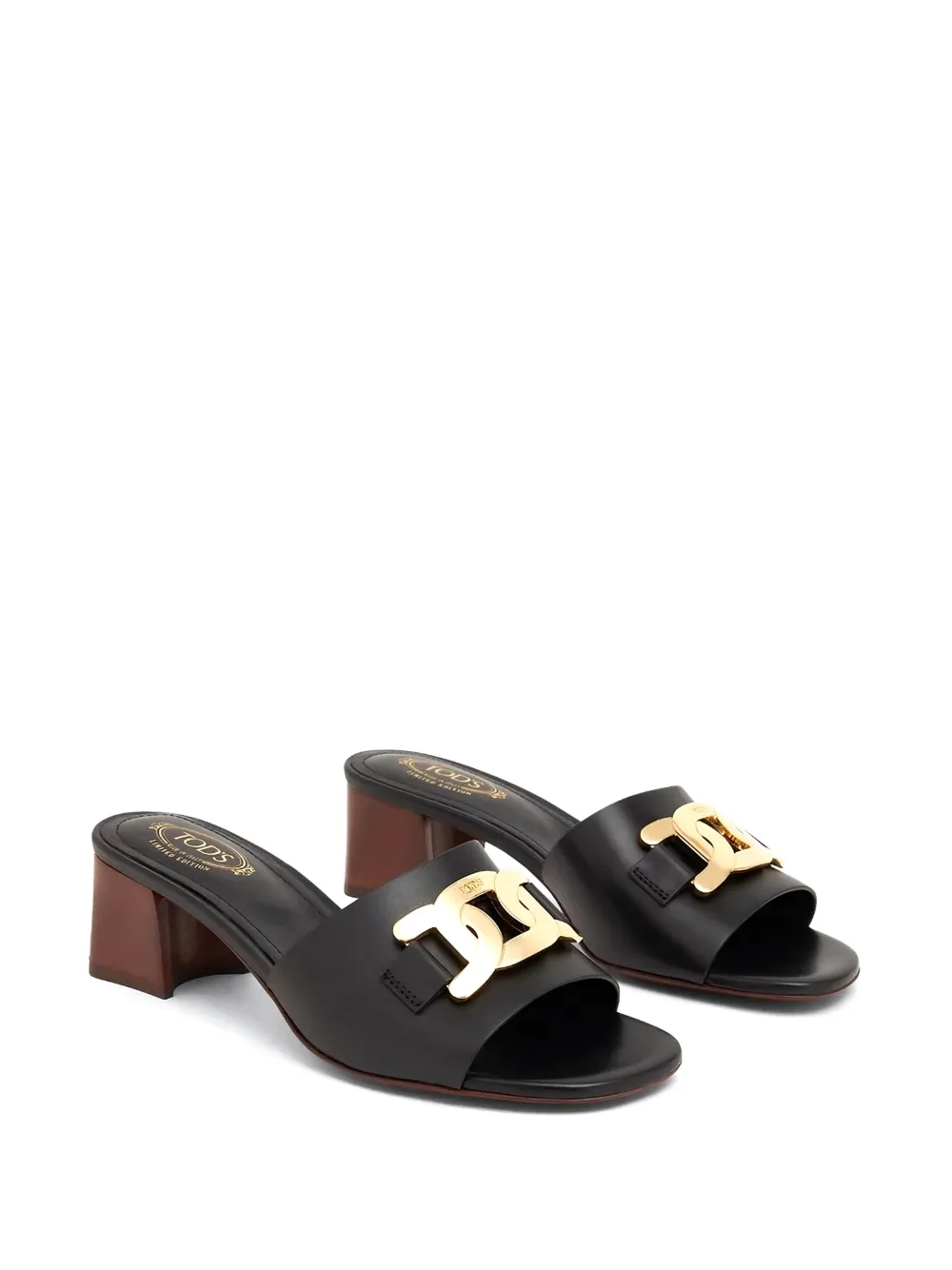 Tod's 55 mm Kate leren sandalen Zwart