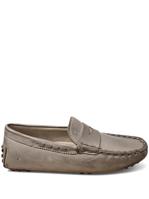 Tod's Gommino distressed-effect loafers