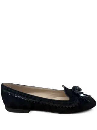 Tod's タッセル フラットシューズ | ブラック | FARFETCH JP