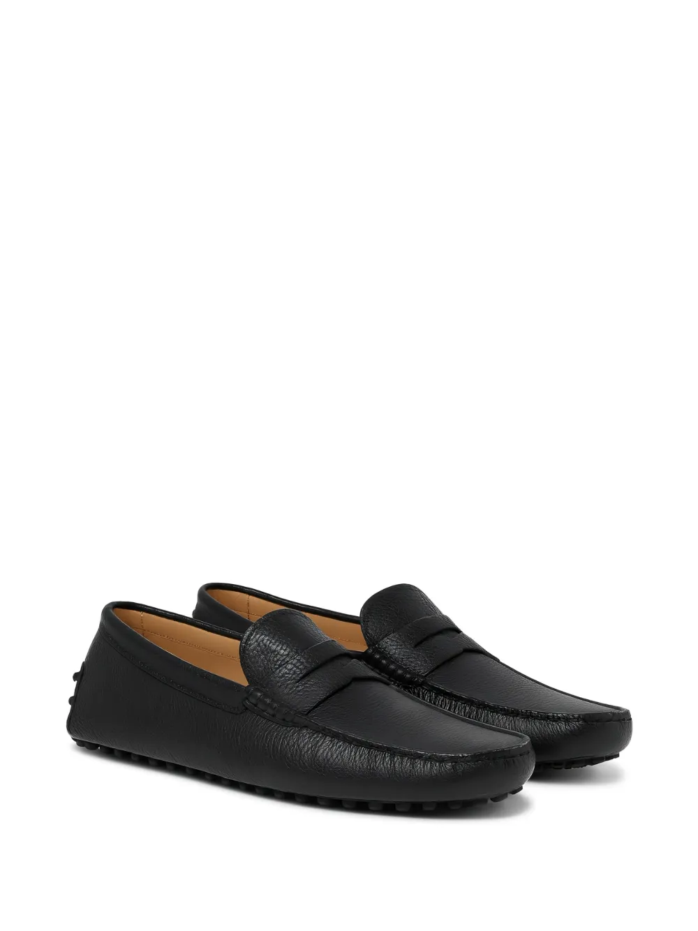 Tod's Loafers van bewerkt leer - Zwart