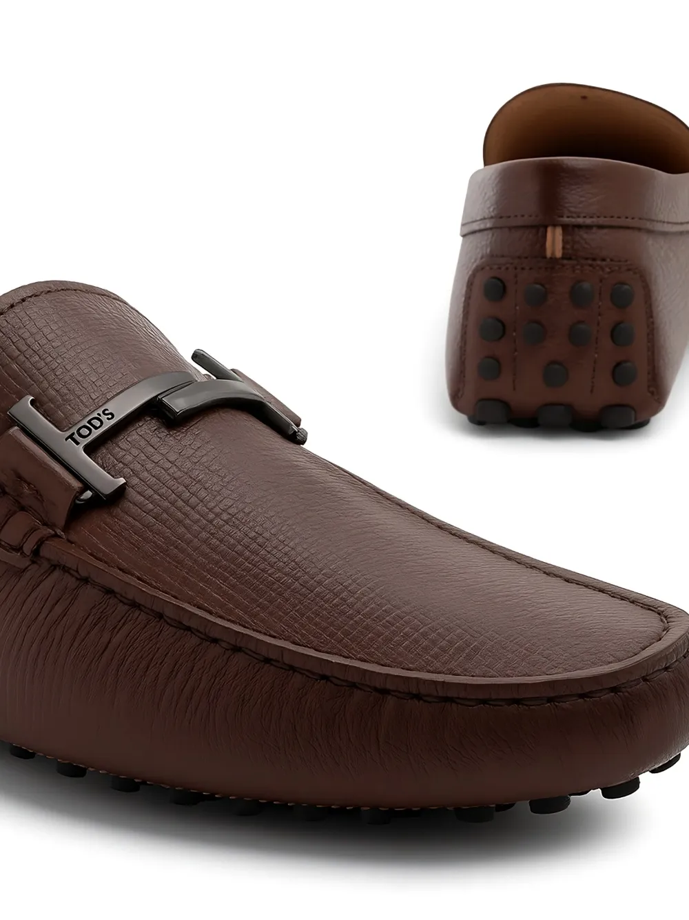 Tod's Double T loafers met logo Bruin