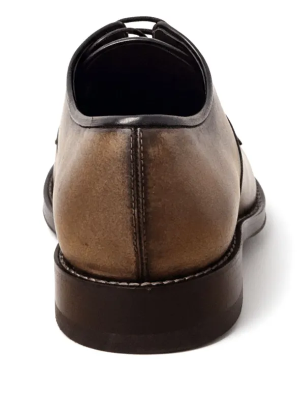 Tod\'s Brown Leather Derby Lace-Up Shoes Tod main image 3