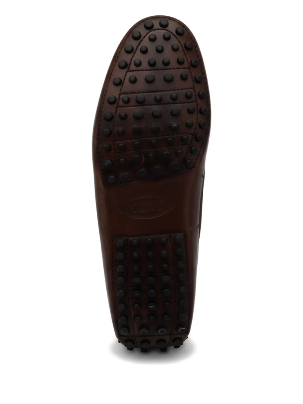 Tod's morsetto t leather loafers Bruin