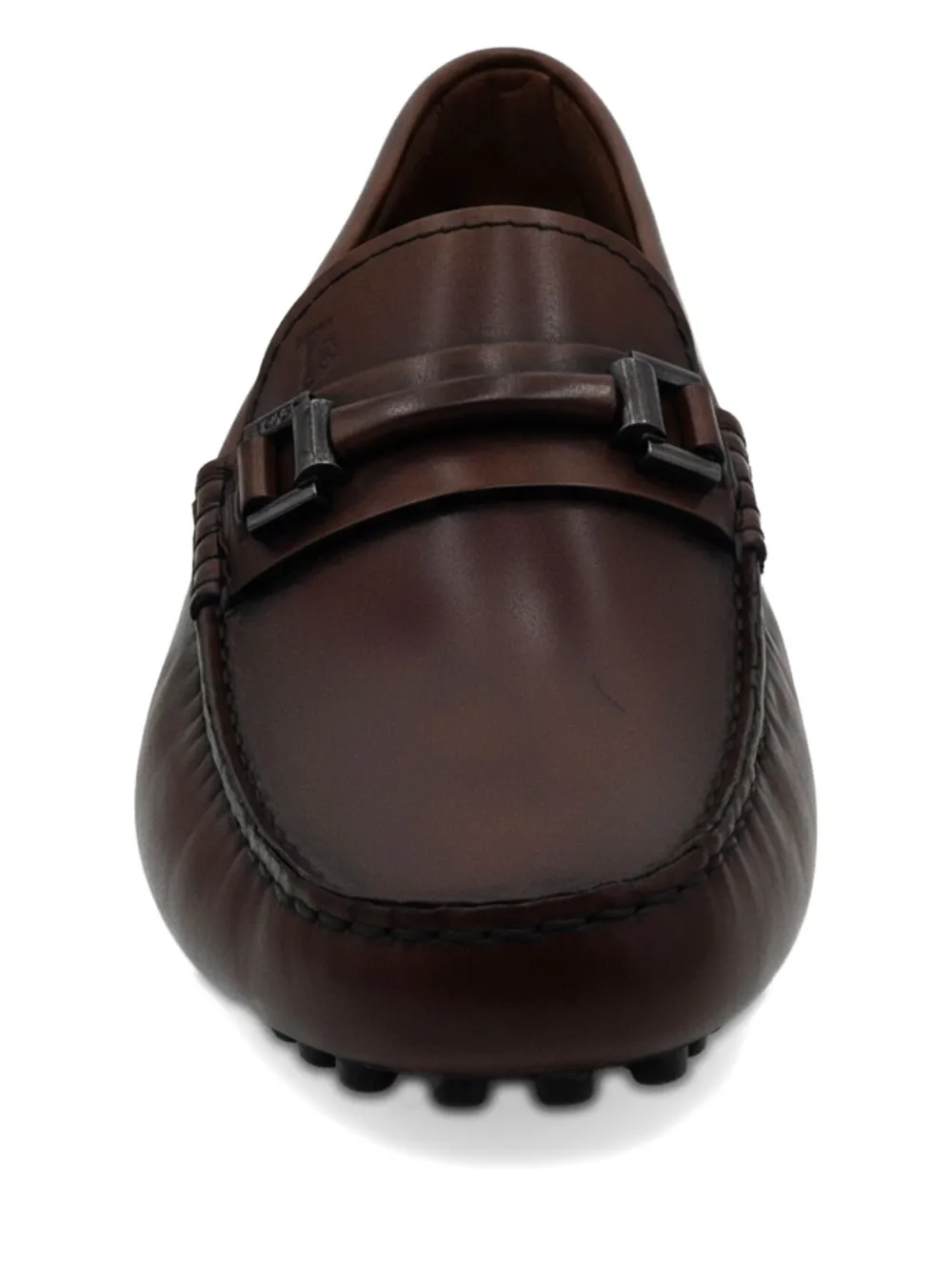 Tod's morsetto t leather loafers Bruin