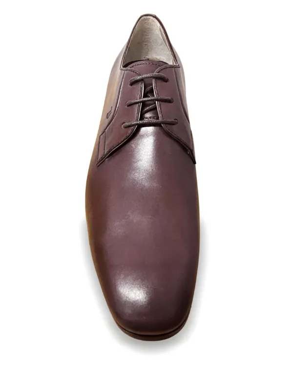 Tod\'s‎ Shoes Mens Size 6.5 Brown Leather Cap Toe Derby Dress Made In Italy Tod main image 2