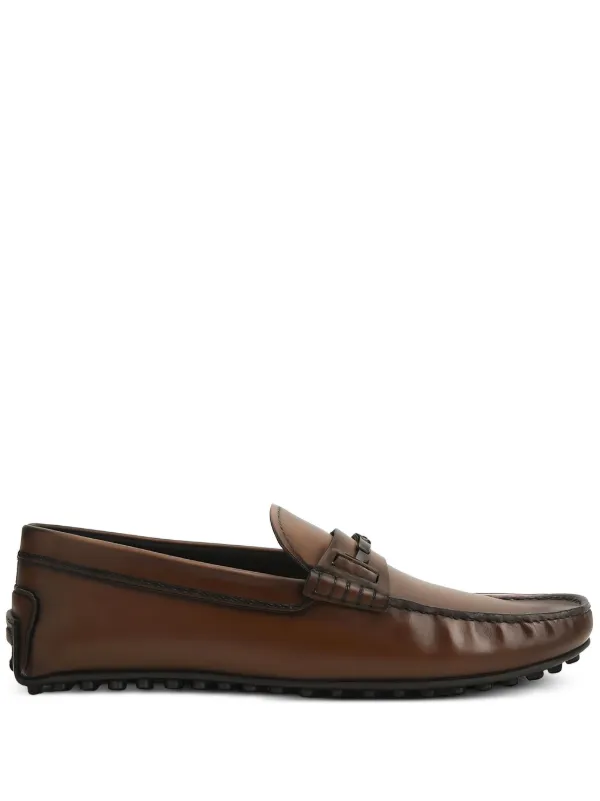 Tod’S City Gommino Leather Loafer, Brown Man BROWN City Gommino Loafers in Leather  main image 3