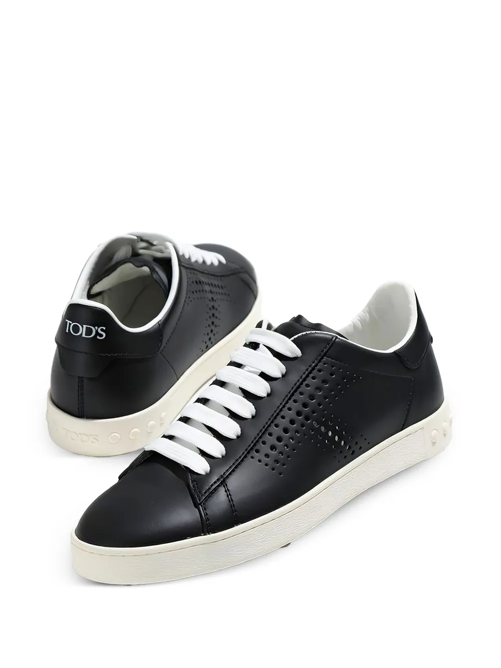 Tod's Sneakers met geperforeerde details - Zwart