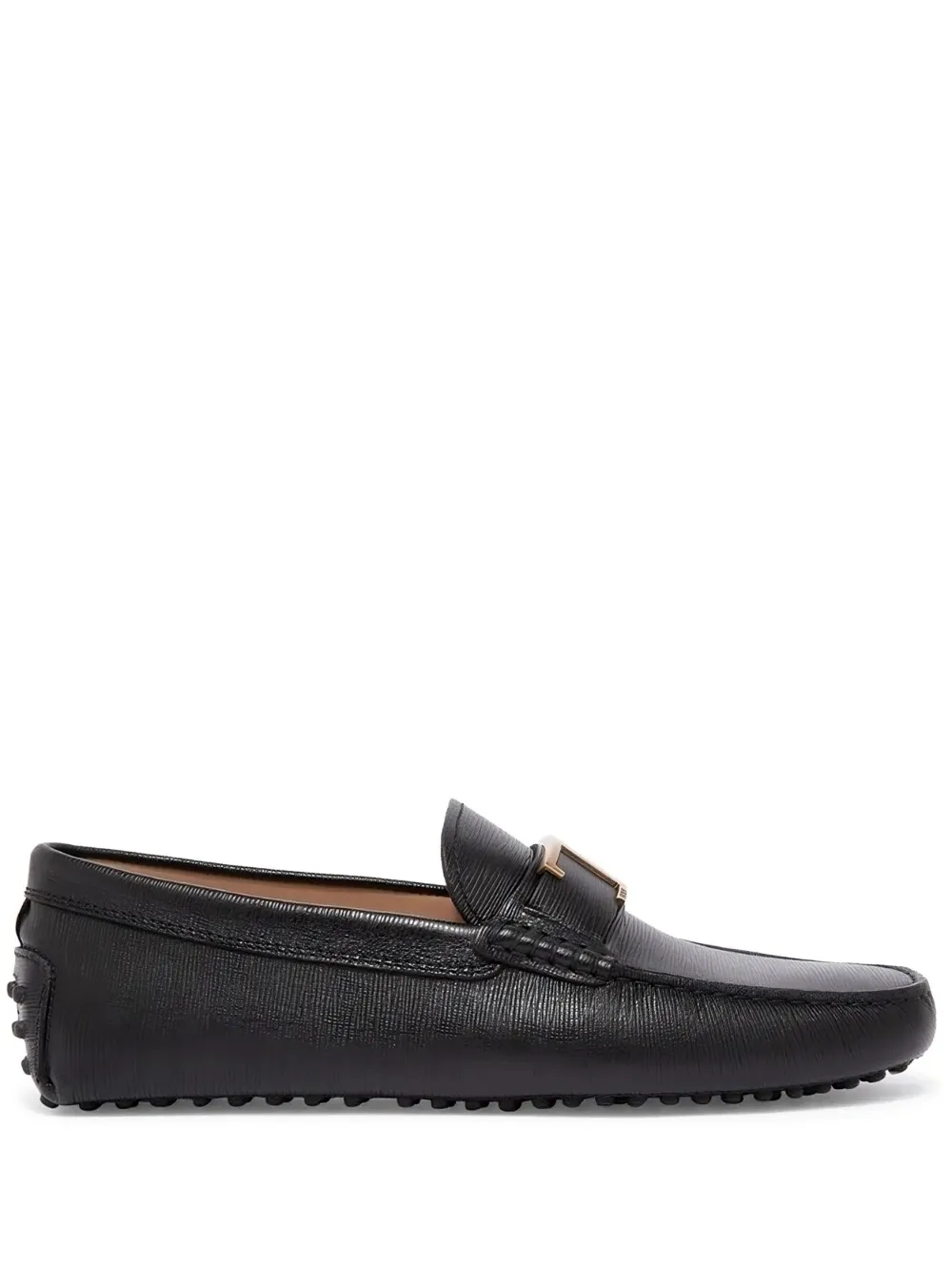 Tod's T Timeless-plaque loafers - ブラック Tod's T Timeless-plaque loafers - ブラック