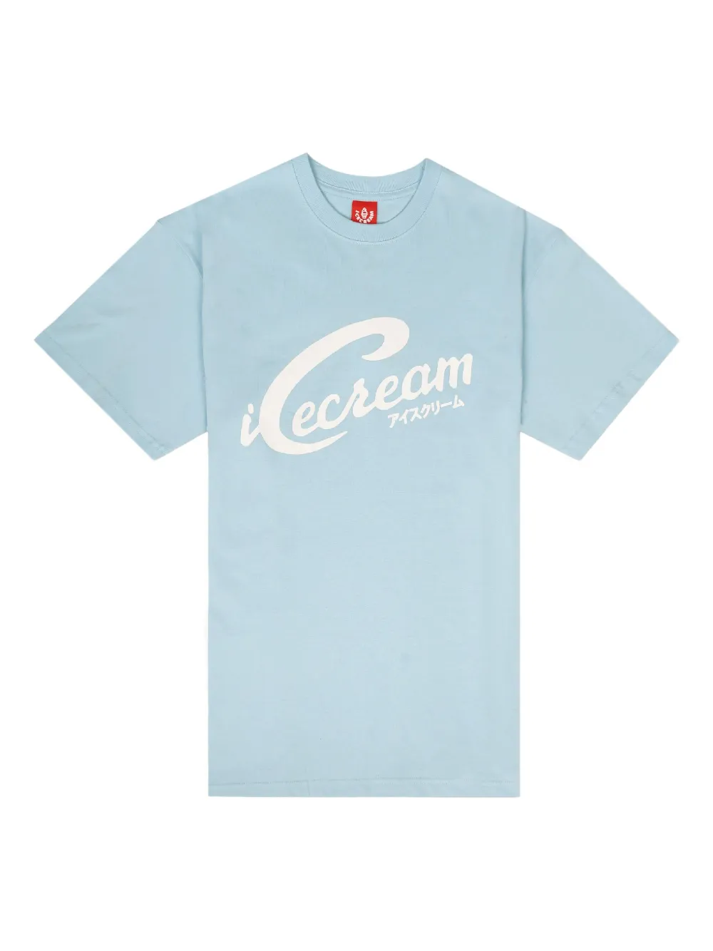 ICECREAM script-logo short-sleeve T-shirt | Blue | Image 1