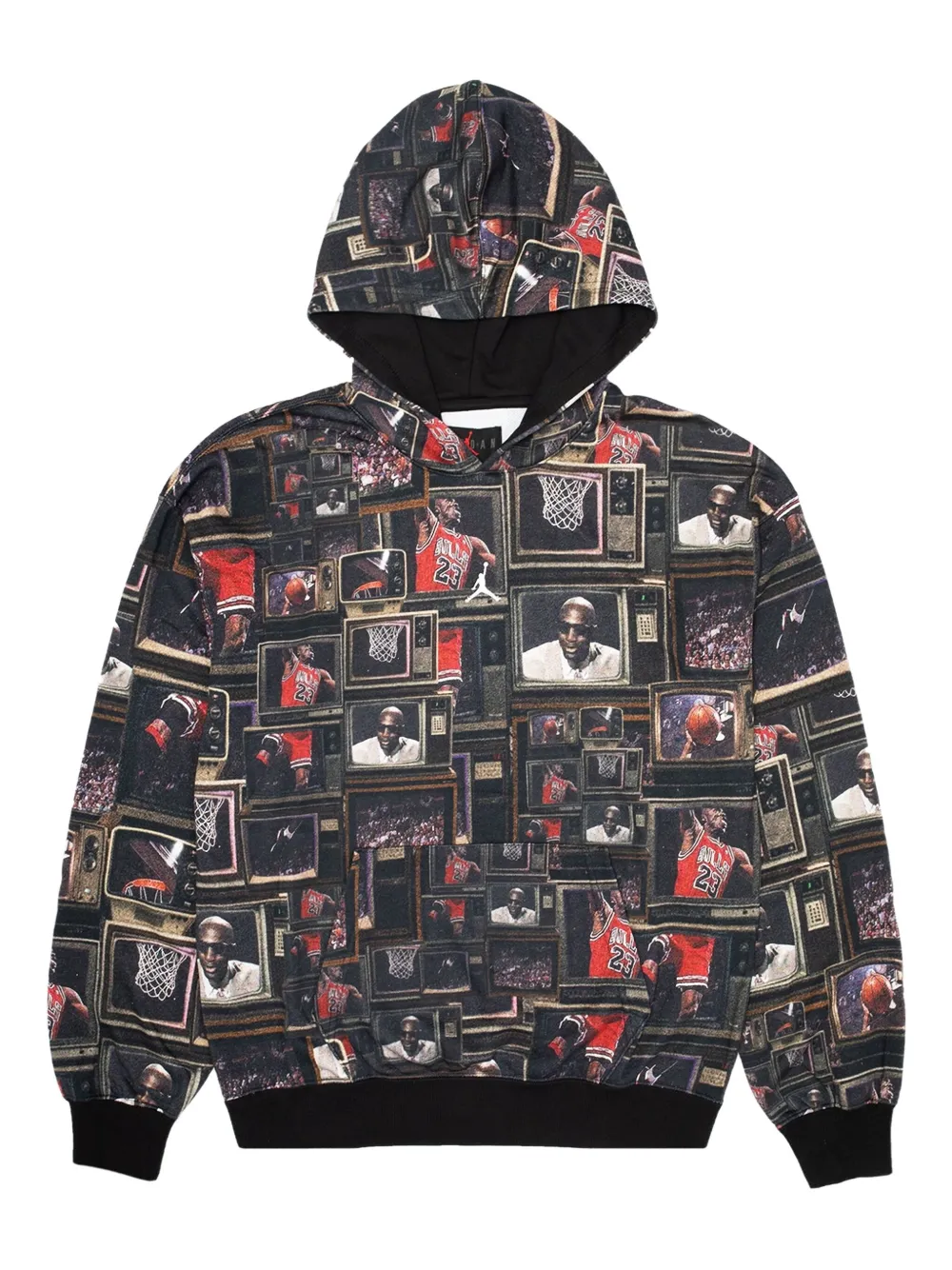 Jordan printed hoodie | negro | Image 1