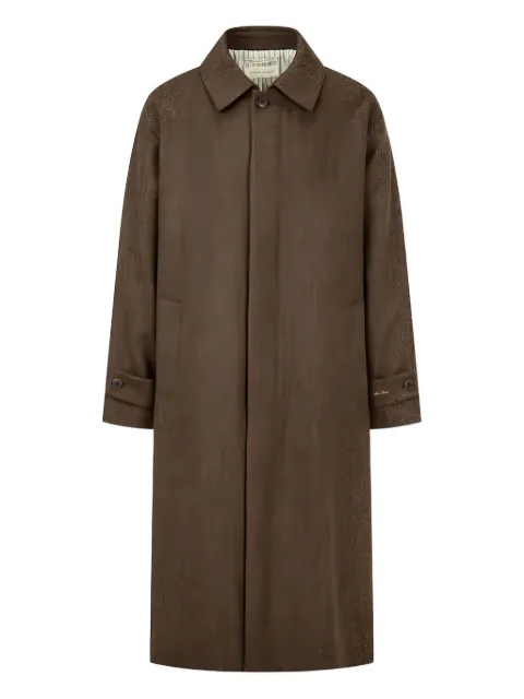 Man On The Boon. tweed herringbone coat