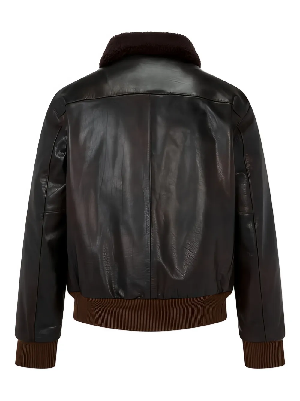 Man On The Boon. collar shearling bomber jacket | Bomber Jackets | Image 2