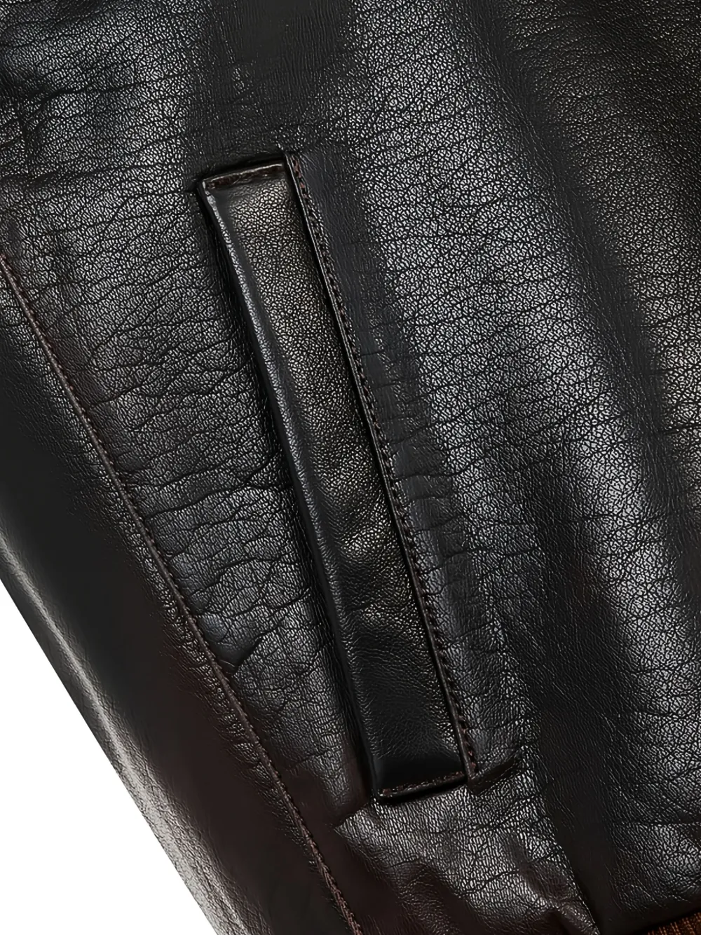 Man On The Boon. Collar Shearling Bomber Jacket In Brown