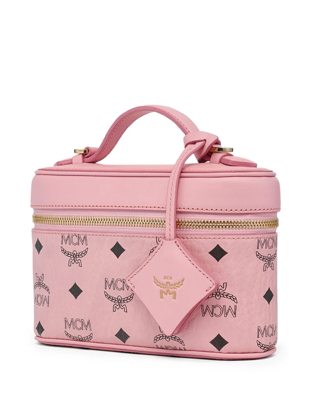 Mcm Aren Visetos Vanity Tote Bag In Pink