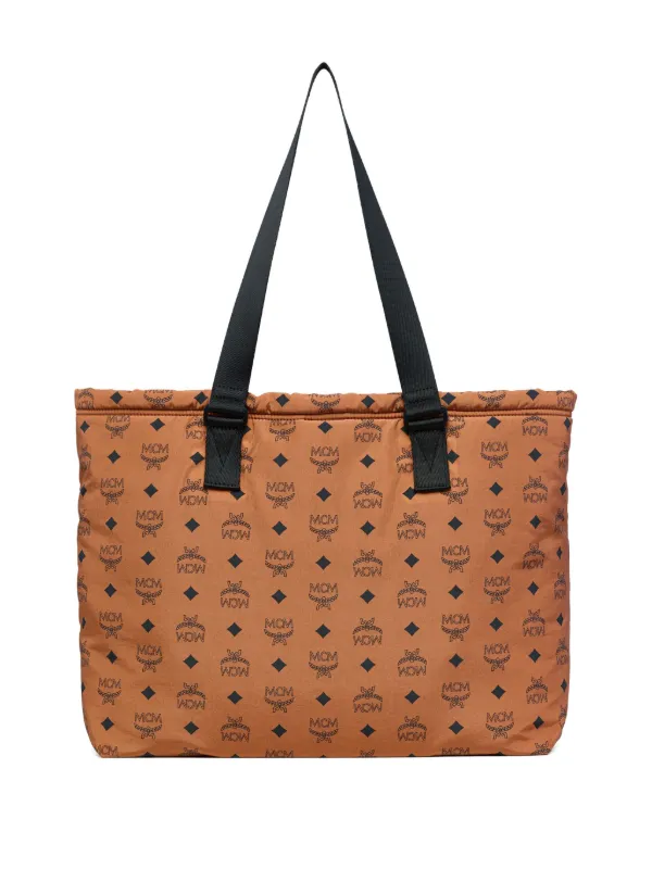 MCM Aren Visetos Packable Shoulder Bag | Brown | FARFETCH