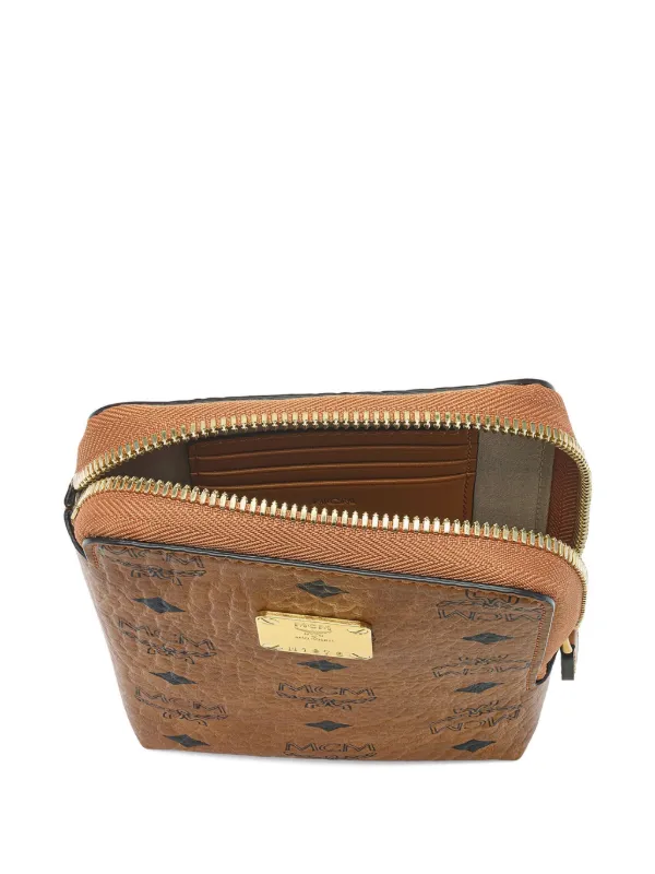 MCMレザー ケース MCM Aren Visetos Phone Pouch | Brown | FARFETCH