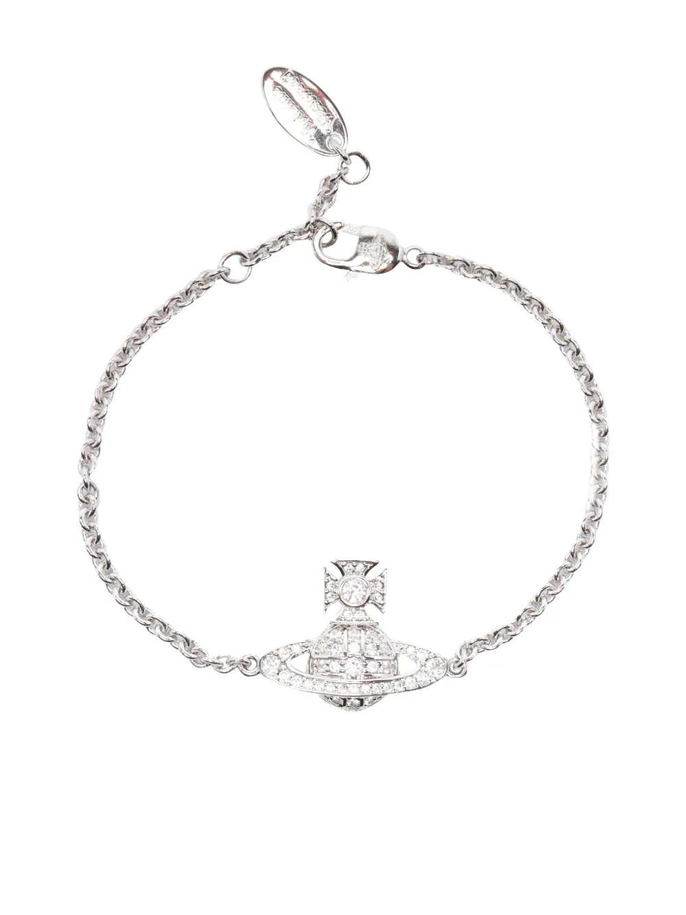 Vivienne Westwood Orb-logo Bracelet In Metallic