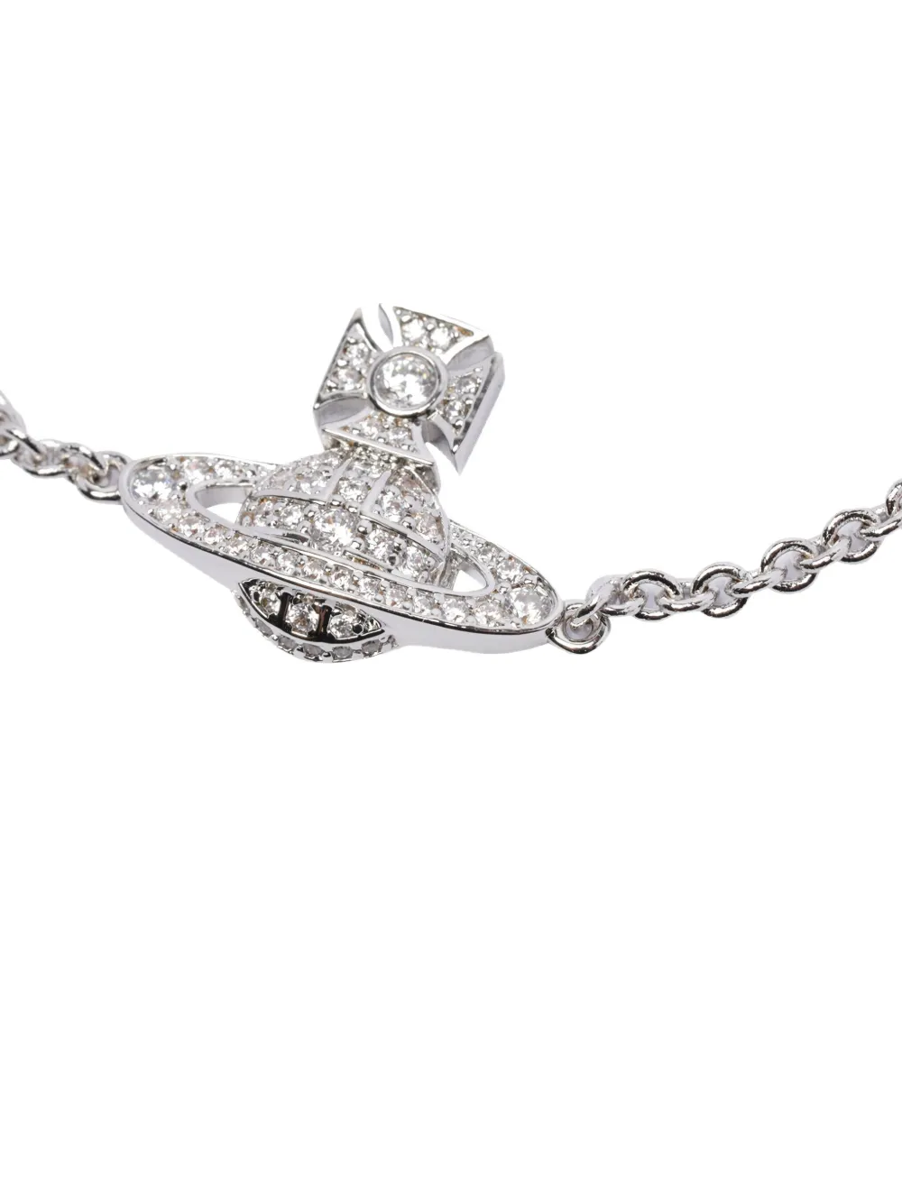 Vivienne Westwood Orb-logo Bracelet In Metallic