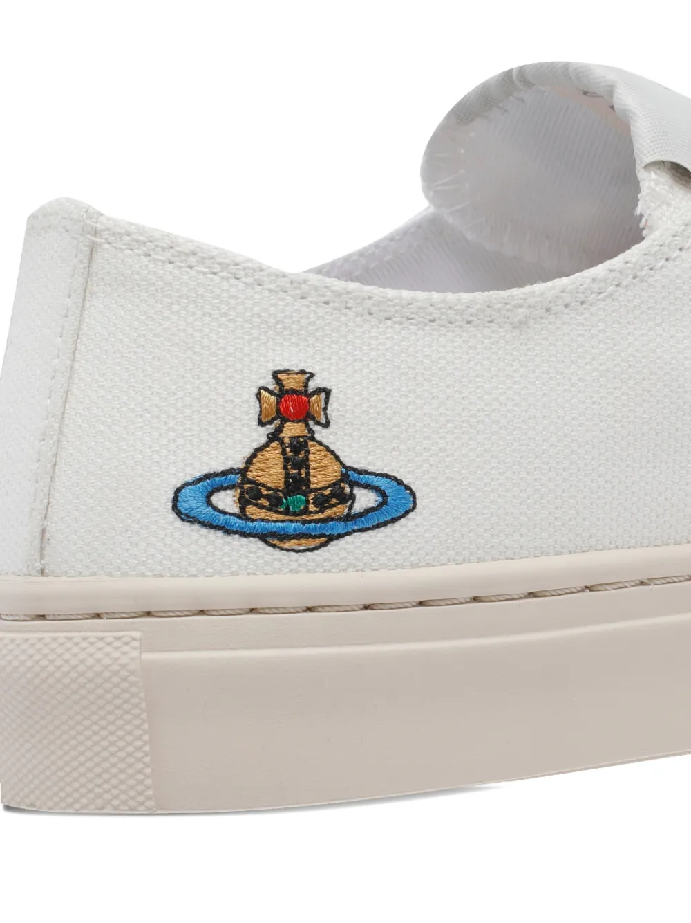 Vivienne Westwood low-top logo sneakers Wit