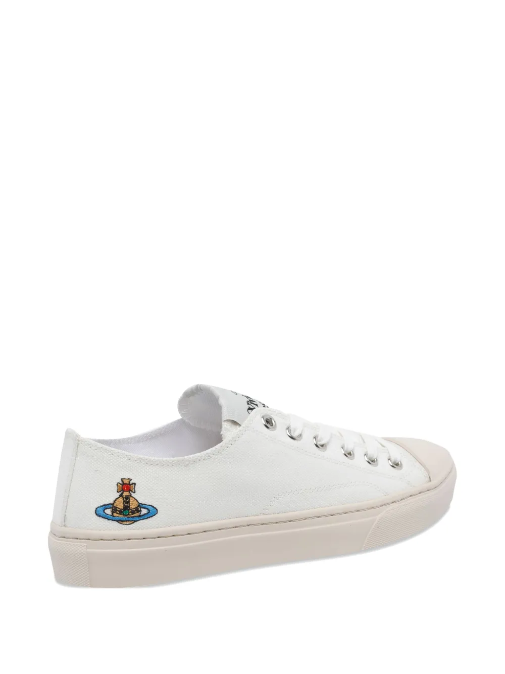 Vivienne Westwood low-top logo sneakers Wit