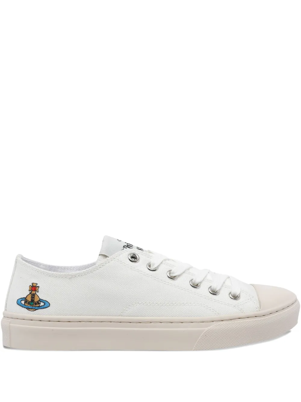 Vivienne Westwood Low-top Logo Sneakers In White