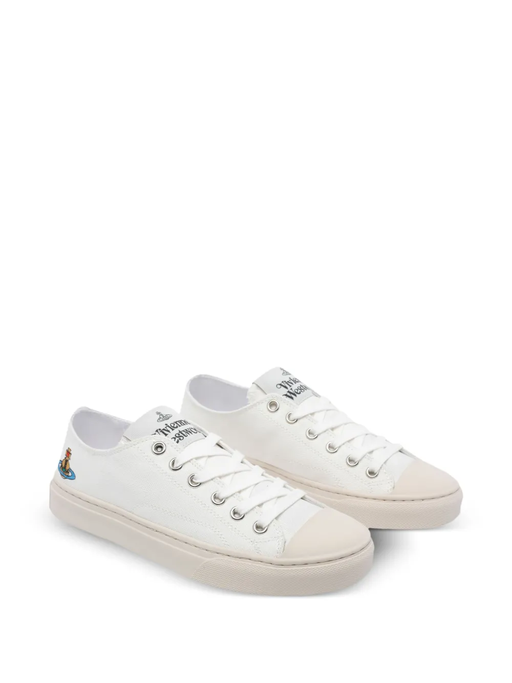 Vivienne Westwood Low-top sneakers met logo - Wit