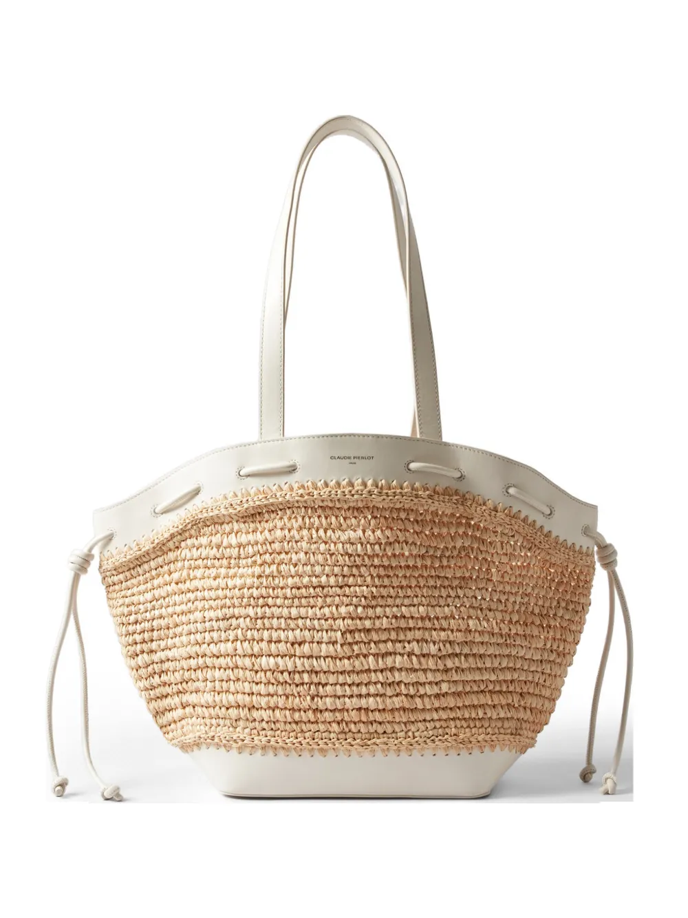 Claudie Pierlot straw knot tote bag - Toni neutri