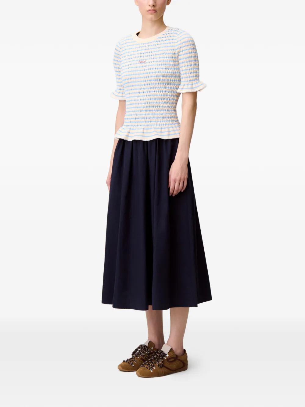  Claudie Pierlot Striped Top - Neutrals 