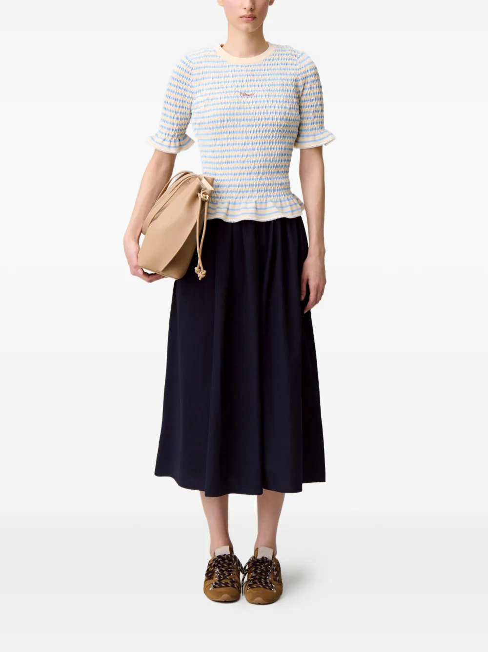  Claudie Pierlot Striped Top - Neutrals 